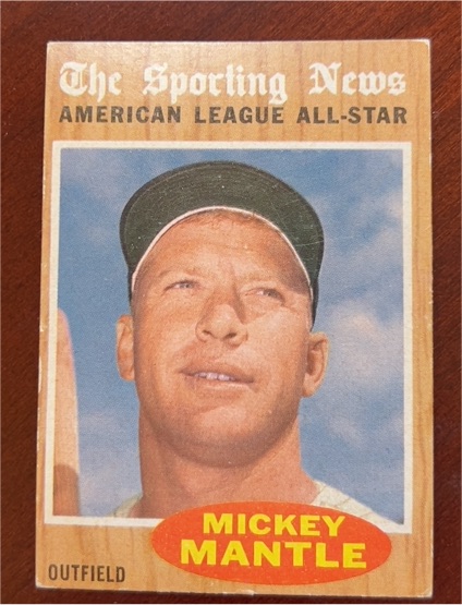 1962 Topps #471 Mickey Mantle — front