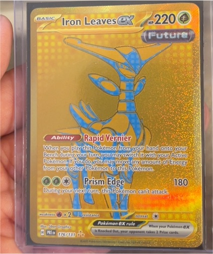 2022 Pokémon TCG Prismatic Evolutions #176 Iron Leaves ex — front