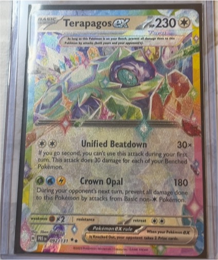2023 Pokemon TCG Stellar Crown #128 Terapagos EX — front