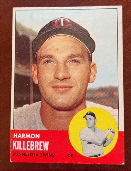 1963 Topps #500 Harmon Killebrew — front