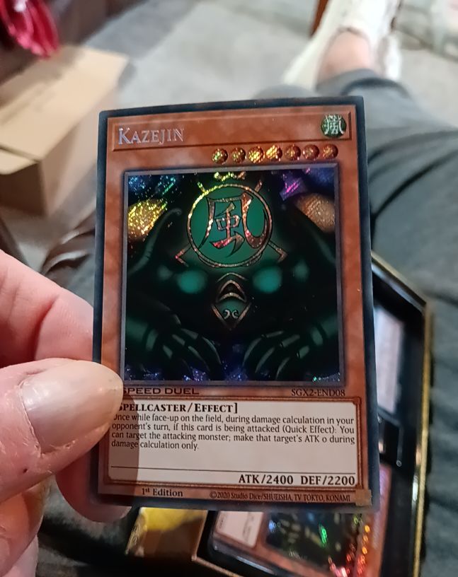 2020 Yu-Gi-Oh! SGX2-END08 Kazejin — front