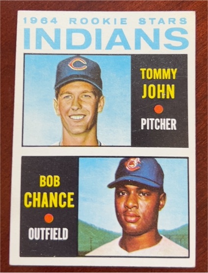 1964 Topps #146 Rookie Stars Tommy John, Bob Chance — front