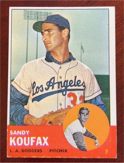 1963 Topps #210 Sandy Koufax — front