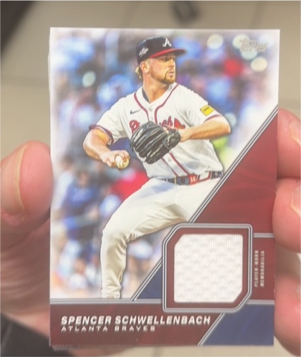 2026 Topps Series 1 #MLM-SSC Spencer Schwellenbach Major League Material Relic — front