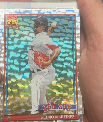 2026 Topps Series 1 #T91-75 Pedro Martinez Crackle Foil — front