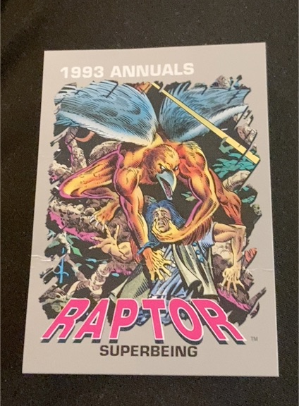 1993 Marvel Annuals #21 Raptor Superbeing — front