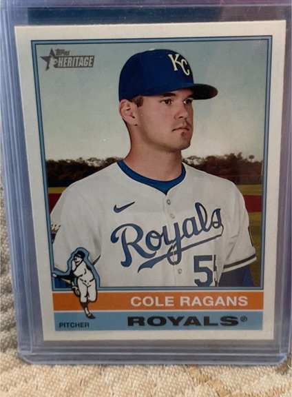 2025 Topps Heritage #187 Cole Ragans — front