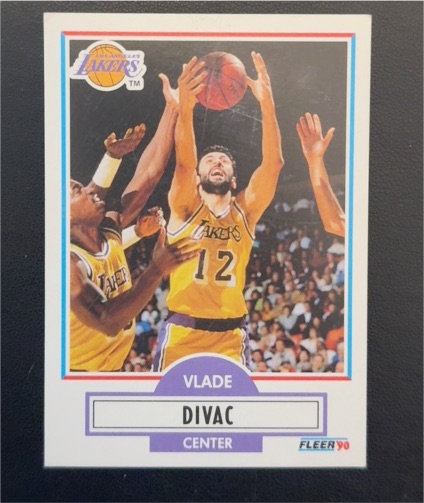 1990 Fleer #91 Vlade Divac — front
