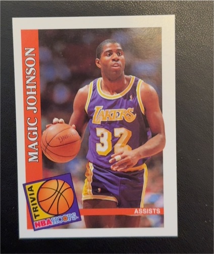 1993 NBA Hoops #482 Magic Johnson — front