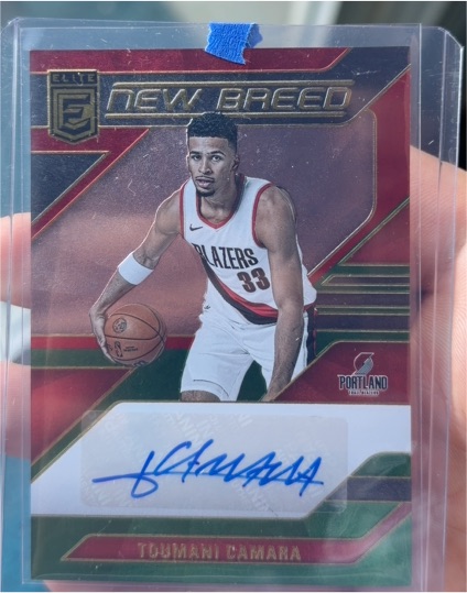 2023-24 Panini Donruss Elite #NB-TOU Toumani Camara New Breed Autograph — front
