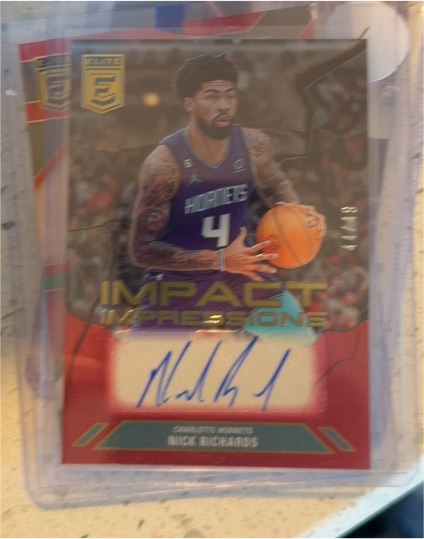 2023 Panini Donruss Elite Nick Richards Impact Impressions — front