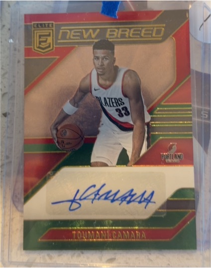 2023-24 Panini Donruss Elite #NB-TOU Toumani Camara New Breed Auto — front