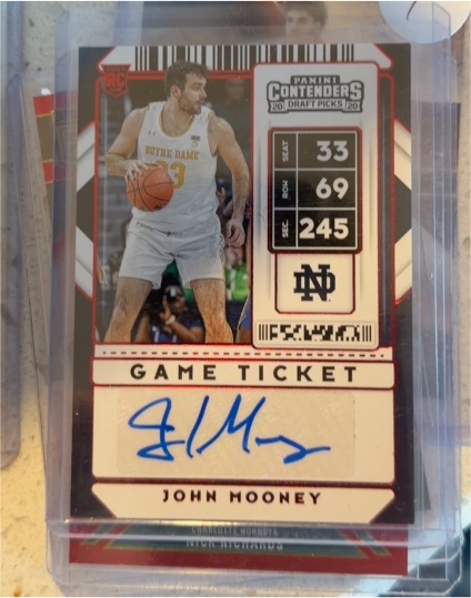 2020-21 Panini Contenders Draft Picks #115 John Mooney — front