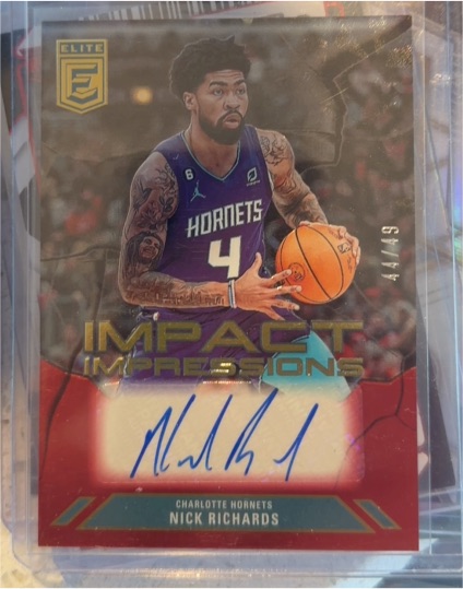 2023-24 Panini Donruss Elite #44 Nick Richards Impact Impressions — front