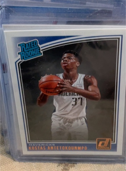 2018-19 Panini Donruss #185 Kostas Antetokounmpo — front