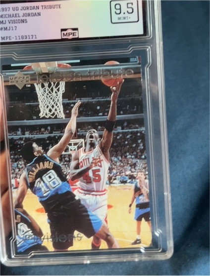 1997 Upper Deck Tribute MJ Visions #MJ17 Michael Jordan — front