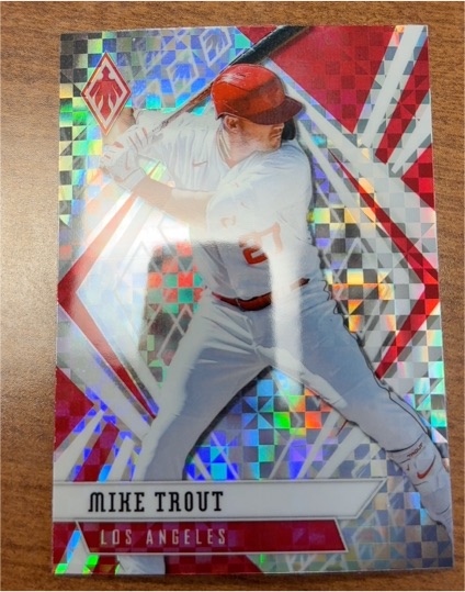 2021 Panini Chronicles Phoenix Building Blocks #19 Mike Trout — front