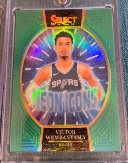 2024-25 Panini Select Neon Icons #23 Victor Wembanyama — front