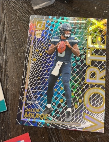 2025 Donruss Vortex #12 Jalen Milroe — front