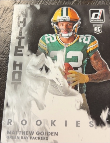 2025 Panini Donruss White Hot Rookies #WHR-MTG Matthew Golden — front