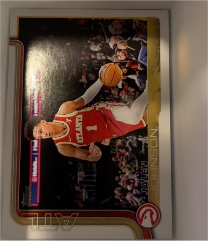 2025 Topps #1 Jalen Johnson — front
