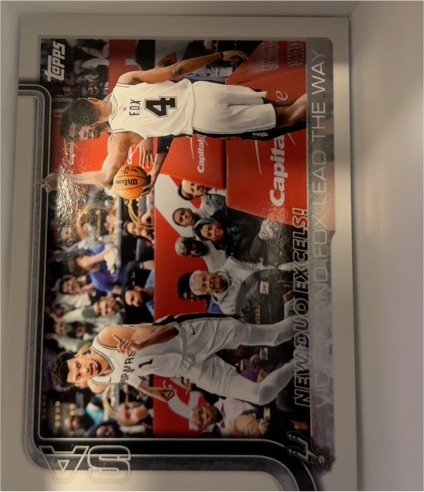 2025-26 Topps #300 De'Aaron Fox Victor Wembanyama San Antonio Spurs — front