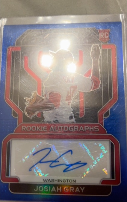 2022 Panini Prizm #RA-JG Josiah Gray Rookie Autograph — front