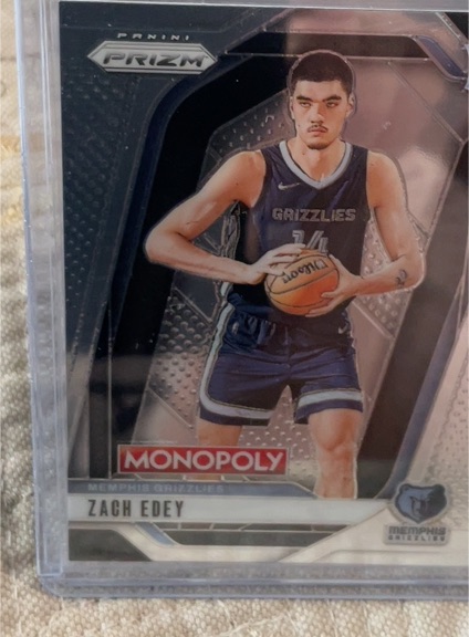 2024-25 Panini Prizm Monopoly #24 Zach Edey — front