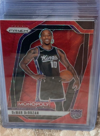 2024-25 Panini Prizm Monopoly Red Wave #38 DeMar DeRozan — front