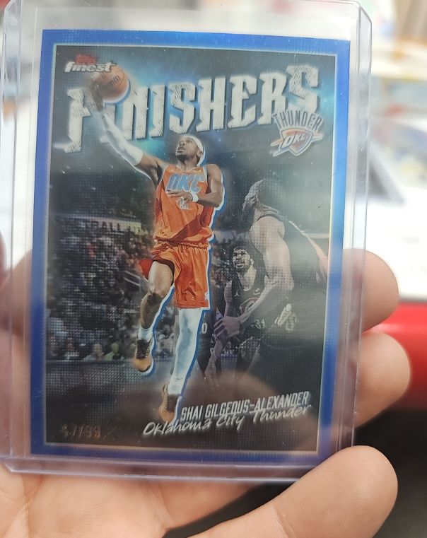 2025-26 Topps Finest Finishers #FI-5 Shai Gilgeous-Alexander — front