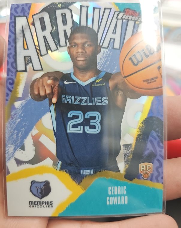 2025-26 Topps Finest Arrivals #A-11 Cedric Coward — front