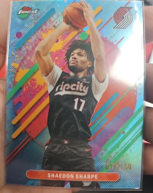 2025-26 Topps Finest #70 Shaedon Sharpe — front
