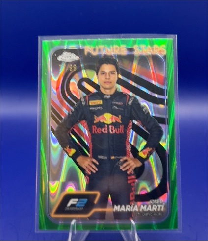 2024 Topps Chrome Formula 1 #42 Josep Maria Marti Future Stars Green Refractor — front