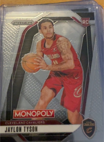 2024-25 Panini Prizm Monopoly #15 Jaylon Tyson Rookie Cleveland Cavaliers — front