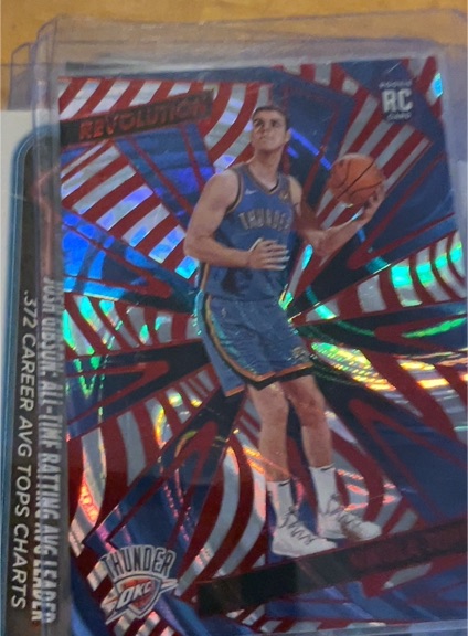 2023-24 Panini Revolution #39 Josh Giddey Red Swirl — front