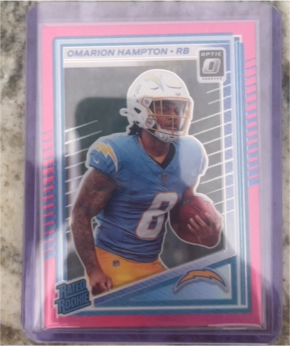 2025 Panini Donruss Optic #212 Omarion Hampton — front