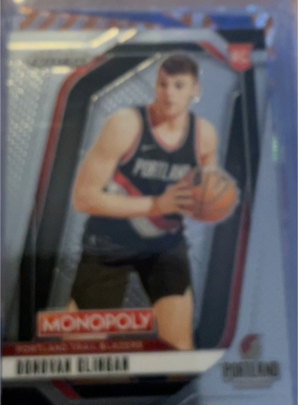 2024-25 Panini Prizm Monopoly #6 Donovan Clingan — front