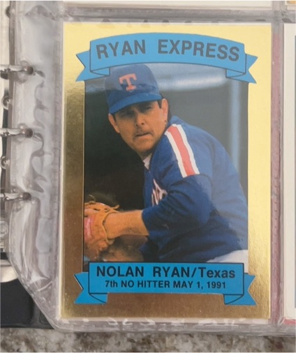 1991 Savannah Sports Cards Ryan Express #4 Nolan Ryan Texas Rangers — front