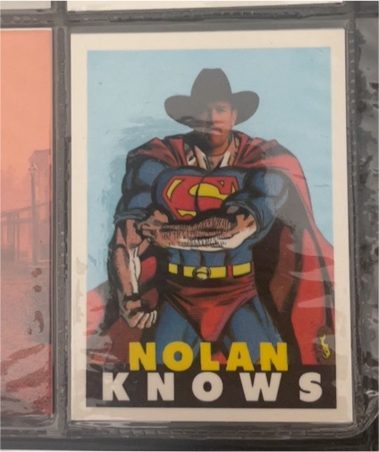 1990 Broder #NNO Nolan Ryan Nolan Knows Superman — front