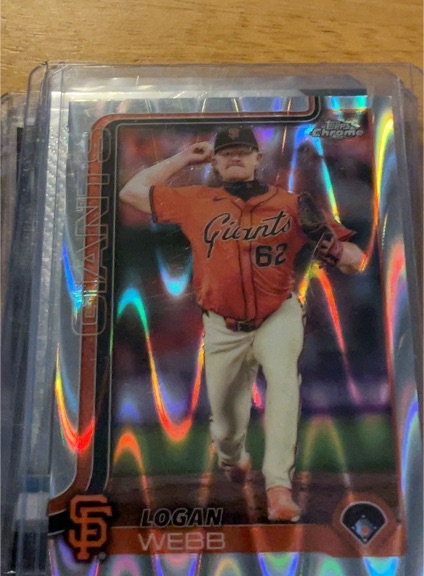 2025 Topps Chrome #296 Logan Webb — front