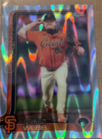 2025 Topps Chrome #296 Logan Webb — front