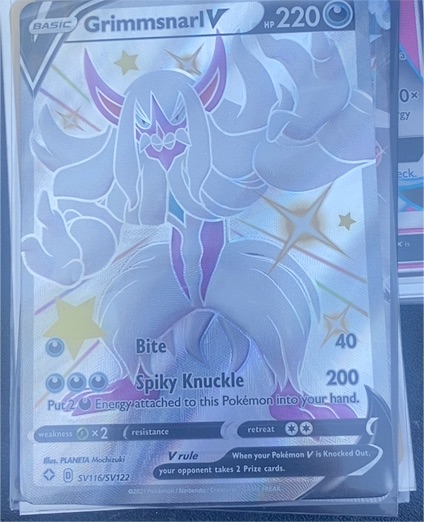 2021 Pokémon Shining Fates #SV116 Grimmsnarl V — front