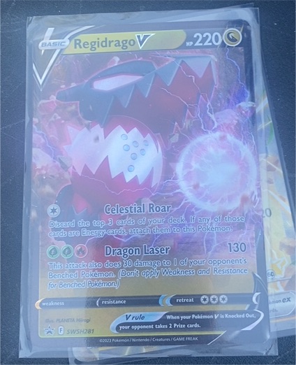 2023 Pokémon SWSH #SWSH281 Regidrago V — front