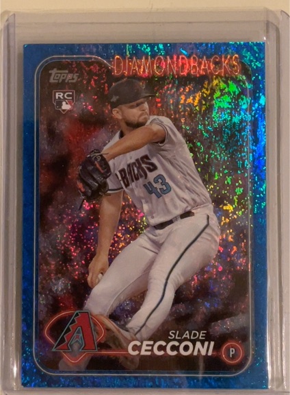 2024 Topps Series 2 Blue Foil #649 Slade Cecconi — front