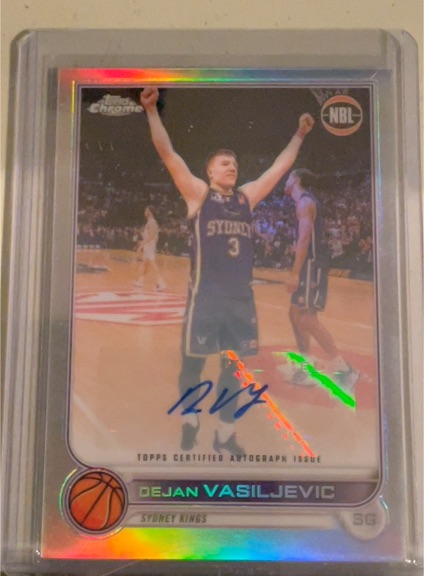 2022-23 Topps Chrome NBL #84 Dejan Vasiljevic — front