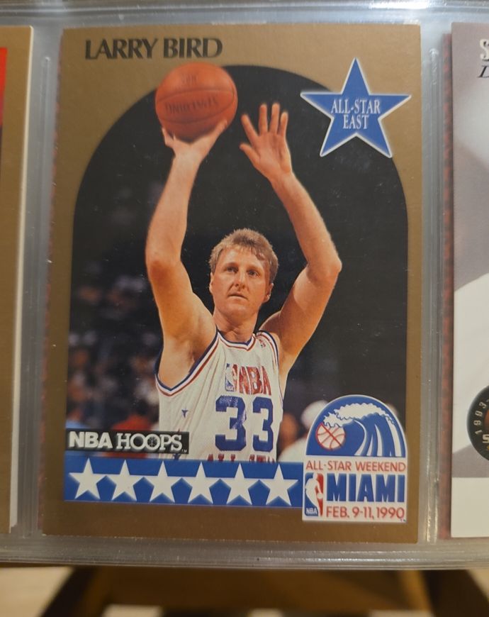 1990 NBA Hoops #2 Larry Bird All-Star Game — front