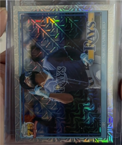 2026 Topps Series 1 Silver Pack Mojo #91C-2 Junior Caminero — front