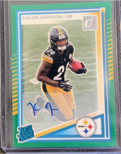 2025 Donruss #322 Kaleb Johnson — front