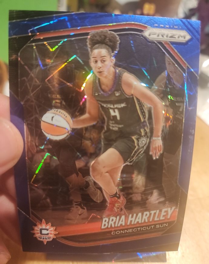 2025 Panini Prizm WNBA #86 Bria Hartley Blue Velocity Prizm — front