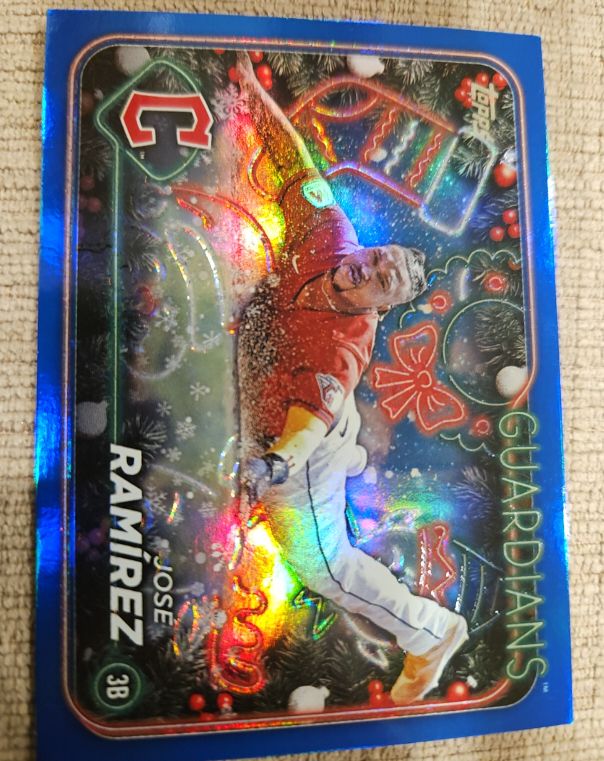 2024 Topps Holiday #H148 Jose Ramirez — front